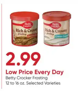 Stater Bros Betty Crocker Frosting offer
