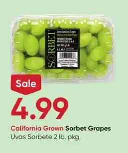 Stater Bros Sorbet Grapes offer