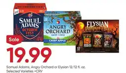 Stater Bros Samuel Adams, Angry Orchard or Elysian offer