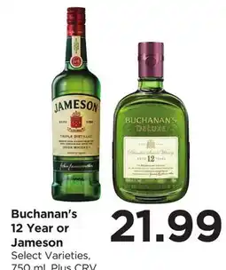 Food 4 Less Buchanan's 12 Year or Jameson offer