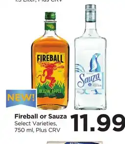 Food 4 Less Fireball or Sauza offer