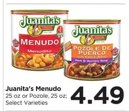 Food 4 Less Juanita's Menudo offer