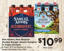 Ralphs Sam Adams, Voodoo Ranger Atomic Pumpkin or Angry Orchard offer