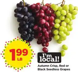 Food 4 Less Autumn Crisp, Red or Black Seedless Grapes offer