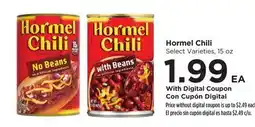 Food 4 Less Hormel Chili offer