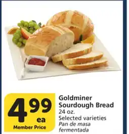 Albertsons Goldminer Sourdough Bread offer