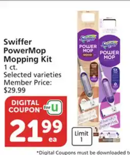 Albertsons Swiffer PowerMop Mopping Kit offer