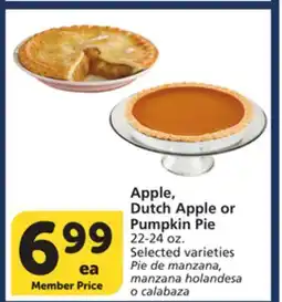 Albertsons Apple, Dutch Apple or Pumpkin Pie offer