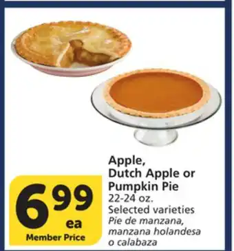Albertsons Apple, Dutch Apple or Pumpkin Pie offer