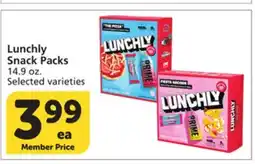 Albertsons Lunchly Snack Packs offer