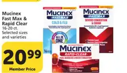 Albertsons Mucinex Fast Max & Rapid Clear offer