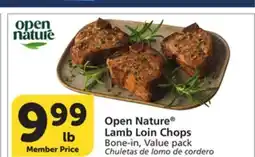 Albertsons Open Nature Lamb Loin Chops offer