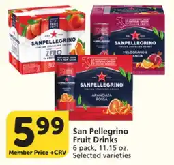 Albertsons San Pellegrino Fruit Drinks offer