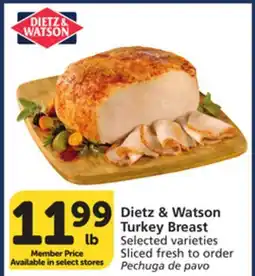 Vons Dietz & Watson Turkey Breast offer