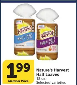 Vons Nature's Harvest Half Loaves offer