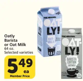 Vons Oatly Barista or Oat Milk offer
