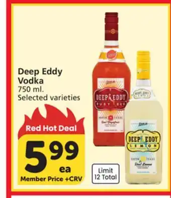 Vons Deep Eddy Vodka offer