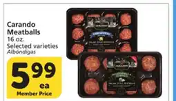 Vons Carando Meatballs offer