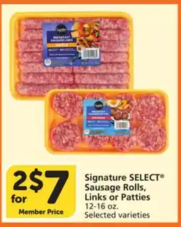 Vons Signature SELECT Sausage Rolls, Links or Patties offer