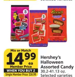 Pavilions Hershey's Halloween Assorted Candy offer