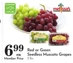 Pavilions Red or Green Seedless Muscato Grapes offer