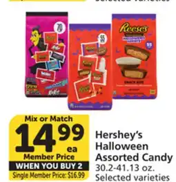 Vons Hershey's Halloween Assorted Candy offer