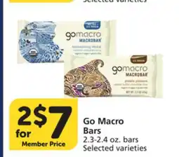 Vons Go Macro Bars offer