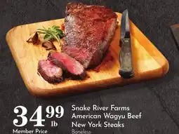 Pavilions Snake River Farms American Wagyu Beef New York Steaks offer