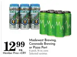 Pavilions Madewest Brewing, Coronado Brewing or Pizza Port offer