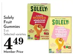 Pavilions Solely Fruit Gummies offer
