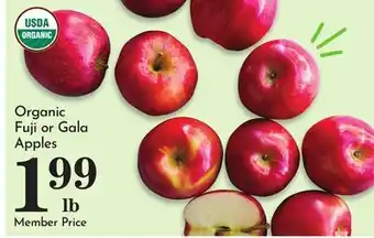 Pavilions Organic Fuji or Gala Apples offer