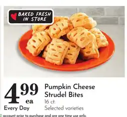 Pavilions Pumpkin Cheese Strudel Bites offer