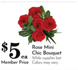 Pavilions Rose Mini Chic Bouquet offer