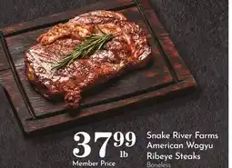 Pavilions Snake River Farms American Wagyu Ribeye Steaks offer