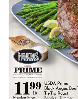 Pavilions USDA Prime Black Angus Beef Tri-Tip Roast offer