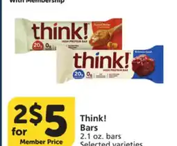 Pavilions Think! Bars offer