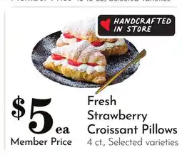 Pavilions Strawberry Croissant Pillows offer