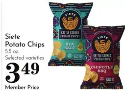 Pavilions Siete Potato Chips offer