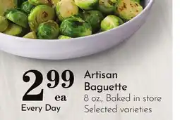 Pavilions Artisan Baguette offer