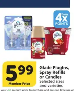 Pavilions Glade PlugIns, Spray Refills or Candles offer