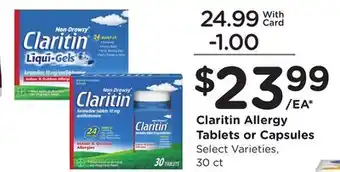 Ralphs Claritin Allergy Tablets or Capsules offer