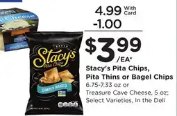 Ralphs Stacy's Pita Chips, Pita Thins or Bagel Chips offer