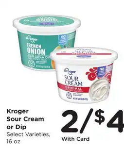 Ralphs Kroger Sour Cream or Dip offer