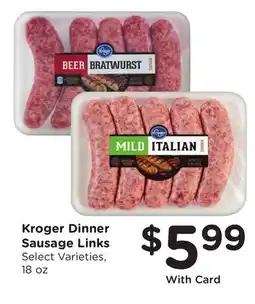 Ralphs Kroger Dinner Sausage Links offer