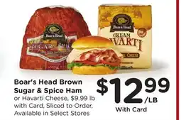 Ralphs Boar's Head Brown Sugar & Spice Ham offer