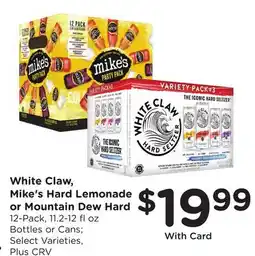 Ralphs White Claw, Mike's Hard Lemonade or Mountain Dew Hard offer