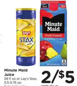 Ralphs Minute Maid Juice offer