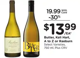 Ralphs Butter, Kali Hart, A to Z or Raeburn offer