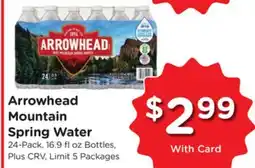 Ralphs Arrowhead Mountain Spring Water offer