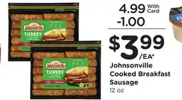 Ralphs Johnsonville Cooked Breakfast Sausage offer